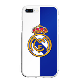 Чехол для iPhone 7Plus/8 Plus матовый с принтом Real Madrid в Новосибирске, Силикон | Область печати: задняя сторона чехла, без боковых панелей | football | испания | клуб | мадрид | реал | фк | футбольный