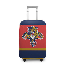 Чехол для чемодана 3D с принтом Florida Panthers в Новосибирске, 86% полиэфир, 14% спандекс | двустороннее нанесение принта, прорези для ручек и колес | florida panthers | hockey | nhl | нхл | хоккей