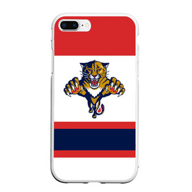 Чехол для iPhone 7Plus/8 Plus матовый с принтом Florida Panthers white в Новосибирске, Силикон | Область печати: задняя сторона чехла, без боковых панелей | florida panthers | hockey | nhl | нхл | хоккей