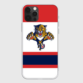 Чехол для iPhone 12 Pro Max с принтом Florida Panthers white в Новосибирске, Силикон |  | Тематика изображения на принте: florida panthers | hockey | nhl | нхл | хоккей