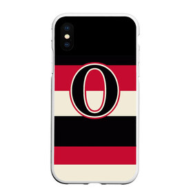 Чехол для iPhone XS Max матовый с принтом Ottawa Senators O в Новосибирске, Силикон | Область печати: задняя сторона чехла, без боковых панелей | hockey | nhl | ottawa senators | нхл | хоккей