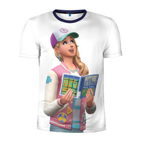 Мужская футболка 3D спортивная с принтом The Sims 4 в Новосибирске, 100% полиэстер с улучшенными характеристиками | приталенный силуэт, круглая горловина, широкие плечи, сужается к линии бедра | 