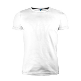Мужская футболка премиум с принтом ТГК в Новосибирске, 92% хлопок, 8% лайкра | приталенный силуэт, круглый вырез ворота, длина до линии бедра, короткий рукав | Тематика изображения на принте: триагрутрика