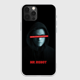 Чехол для iPhone 12 Pro с принтом Mr Robot в Новосибирске, силикон | область печати: задняя сторона чехла, без боковых панелей | fsociety | mr robot | анонимус | мистер робот