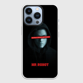 Чехол для iPhone 13 Pro с принтом Mr Robot в Новосибирске,  |  | Тематика изображения на принте: fsociety | mr robot | анонимус | мистер робот