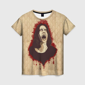 Женская футболка 3D с принтом Lana Winters в Новосибирске, 100% полиэфир ( синтетическое хлопкоподобное полотно) | прямой крой, круглый вырез горловины, длина до линии бедер | американская история ужасов