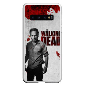 Чехол для Samsung Galaxy S10 с принтом The Walking Dead в Новосибирске, Силикон | Область печати: задняя сторона чехла, без боковых панелей | the walking dead | америка | апокалипсис | глен | дерил | зомби | карл | кровь | рик | сша | ходячие мертвецы