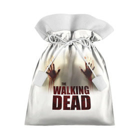 Подарочный 3D мешок с принтом The Walking Dead в Новосибирске, 100% полиэстер | Размер: 29*39 см | Тематика изображения на принте: the walking dead | америка | апокалипсис | глен | дерил | зомби | карл | кровь | рик | сша | ходячие мертвецы