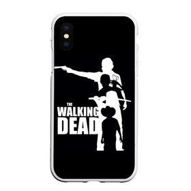 Чехол для iPhone XS Max матовый с принтом The Walking Dead в Новосибирске, Силикон | Область печати: задняя сторона чехла, без боковых панелей | the walking dead | америка | апокалипсис | глен | дерил | зомби | карл | кровь | рик | сша | ходячие мертвецы