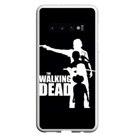 Чехол для Samsung Galaxy S10 с принтом The Walking Dead в Новосибирске, Силикон | Область печати: задняя сторона чехла, без боковых панелей | the walking dead | америка | апокалипсис | глен | дерил | зомби | карл | кровь | рик | сша | ходячие мертвецы