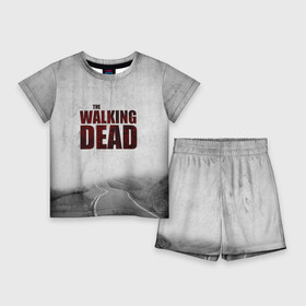 Детский костюм с шортами 3D с принтом The Walking Dead в Новосибирске,  |  | the walking dead | америка | апокалипсис | глен | дерил | зомби | карл | кровь | рик | сша | ходячие мертвецы