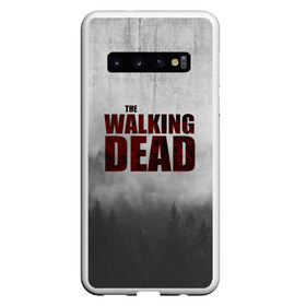 Чехол для Samsung Galaxy S10 с принтом The Walking Dead в Новосибирске, Силикон | Область печати: задняя сторона чехла, без боковых панелей | the walking dead | америка | апокалипсис | глен | дерил | зомби | карл | кровь | рик | сша | ходячие мертвецы