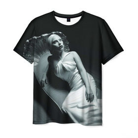 Мужская футболка 3D с принтом Lady Gaga в Новосибирске, 100% полиэфир | прямой крой, круглый вырез горловины, длина до линии бедер | american horror story | американская история ужасов