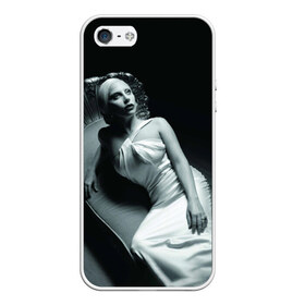Чехол для iPhone 5/5S матовый с принтом Lady Gaga в Новосибирске, Силикон | Область печати: задняя сторона чехла, без боковых панелей | american horror story | американская история ужасов