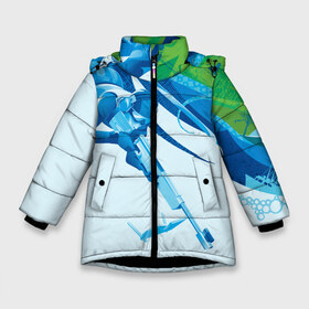 Зимняя куртка для девочек 3D с принтом Биатлон Зимний вид спорта в Новосибирске, ткань верха — 100% полиэстер; подклад — 100% полиэстер, утеплитель — 100% полиэстер. | длина ниже бедра, удлиненная спинка, воротник стойка и отстегивающийся капюшон. Есть боковые карманы с листочкой на кнопках, утяжки по низу изделия и внутренний карман на молнии. 

Предусмотрены светоотражающий принт на спинке, радужный светоотражающий элемент на пуллере молнии и на резинке для утяжки. | Тематика изображения на принте: biathlon | биатлон | гонка | зимний | кубок мира | спринт | чемпионат | чемпионат мира | эстафета