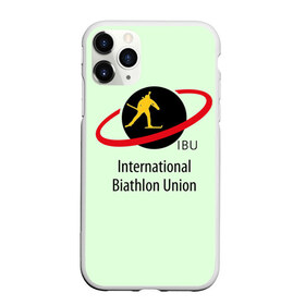 Чехол для iPhone 11 Pro Max матовый с принтом IBU в Новосибирске, Силикон |  | biathlon | ibu | international biathlon union | биатлон | гонка | зимний спорт | кубок мира | олимпиада | спорт | спринт | чемпионат | чемпионат мира | эстафета