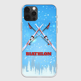 Чехол для iPhone 12 Pro Max с принтом Биатлон Зима в Новосибирске, Силикон |  | Тематика изображения на принте: biathlon | биатлон | гонка | зимний спорт | кубок мира | олимпиада | спорт | спринт | чемпионат | чемпионат мира | эстафета