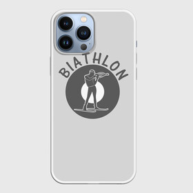 Чехол для iPhone 13 Pro Max с принтом biathlon sport в Новосибирске,  |  | biathlon | биатлон | гонка | зимний спорт | кубок мира | олимпиада | спорт | спринт | чемпионат | чемпионат мира | эстафета