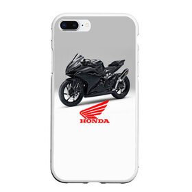 Чехол для iPhone 7Plus/8 Plus матовый с принтом Honda 3 в Новосибирске, Силикон | Область печати: задняя сторона чехла, без боковых панелей | honda | moto | мото | мотоцикл | мотоциклы | хонда