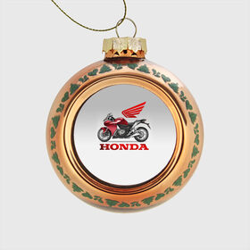 Стеклянный ёлочный шар с принтом Honda 2 в Новосибирске, Стекло | Диаметр: 80 мм | Тематика изображения на принте: honda | moto | мото | мотоцикл | мотоциклы | хонда