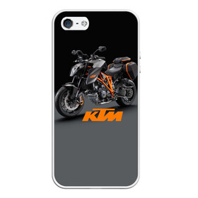 Чехол для iPhone 5/5S матовый с принтом KTM 4 в Новосибирске, Силикон | Область печати: задняя сторона чехла, без боковых панелей | Тематика изображения на принте: ktm | moto | катээм | ктм | мото | мотоцикл | мотоциклы