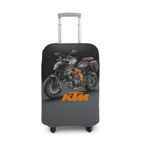 Чехол для чемодана 3D с принтом KTM 4 в Новосибирске, 86% полиэфир, 14% спандекс | двустороннее нанесение принта, прорези для ручек и колес | ktm | moto | катээм | ктм | мото | мотоцикл | мотоциклы
