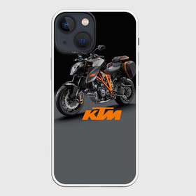 Чехол для iPhone 13 mini с принтом KTM 4 в Новосибирске,  |  | ktm | moto | катээм | ктм | мото | мотоцикл | мотоциклы