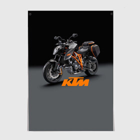 Постер с принтом KTM 4 в Новосибирске, 100% бумага
 | бумага, плотность 150 мг. Матовая, но за счет высокого коэффициента гладкости имеет небольшой блеск и дает на свету блики, но в отличии от глянцевой бумаги не покрыта лаком | ktm | moto | катээм | ктм | мото | мотоцикл | мотоциклы