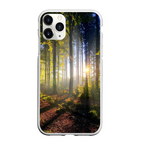 Чехол для iPhone 11 Pro Max матовый с принтом Утро в лесу в Новосибирске, Силикон |  | bright | fog | forest | morning | sun | tree | trees | дерево | деревья | лес | солнце | туман | утро | яркое