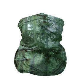 Бандана-труба 3D с принтом Дремучий лес в Новосибирске, 100% полиэстер, ткань с особыми свойствами — Activecool | плотность 150‒180 г/м2; хорошо тянется, но сохраняет форму | camouflage | dense | fog | forest | spruce | tree | дремучий | ёлка | ельник | камуфляж | лес | маскировка | туман