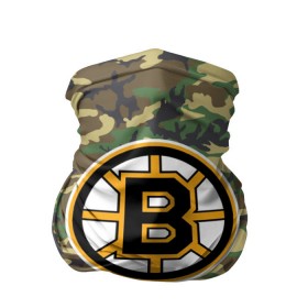 Бандана-труба 3D с принтом Bruins Camouflage в Новосибирске, 100% полиэстер, ткань с особыми свойствами — Activecool | плотность 150‒180 г/м2; хорошо тянется, но сохраняет форму | boston bruins | camouflage | hockey | nhl | нхл | хоккей