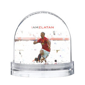 Снежный шар с принтом IAmZlatan в Новосибирске, Пластик | Изображение внутри шара печатается на глянцевой фотобумаге с двух сторон | am | i | zlatan | златан | ибрагимович