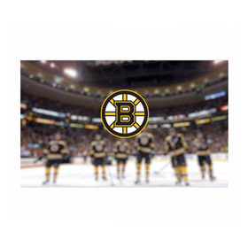 Бумага для упаковки 3D с принтом Boston Bruins в Новосибирске, пластик и полированная сталь | круглая форма, металлическое крепление в виде кольца | бостон | брюинз