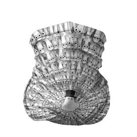 Бандана-труба 3D с принтом Хатифнатты в Новосибирске, 100% полиэстер, ткань с особыми свойствами — Activecool | плотность 150‒180 г/м2; хорошо тянется, но сохраняет форму | Тематика изображения на принте: moomins | мумми тролль | папа