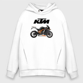 Мужское худи Oversize хлопок с принтом KTM 6 в Новосибирске, френч-терри — 70% хлопок, 30% полиэстер. Мягкий теплый начес внутри —100% хлопок | боковые карманы, эластичные манжеты и нижняя кромка, капюшон на магнитной кнопке | ktm | moto | катээм | ктм | мото | мотоцикл | мотоциклы