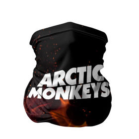 Бандана-труба 3D с принтом Arctic Monkeys fire в Новосибирске, 100% полиэстер, ткань с особыми свойствами — Activecool | плотность 150‒180 г/м2; хорошо тянется, но сохраняет форму | 