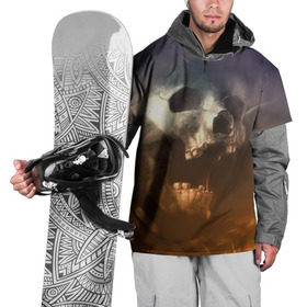 Накидка на куртку 3D с принтом Doom в Новосибирске, 100% полиэстер |  | doom | skull | slayer | палач | скелет | череп