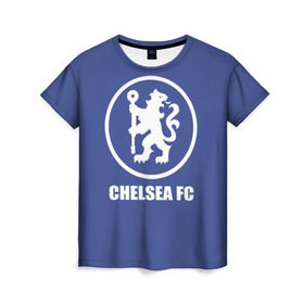 Женская футболка 3D с принтом Chelsea FC в Новосибирске, 100% полиэфир ( синтетическое хлопкоподобное полотно) | прямой крой, круглый вырез горловины, длина до линии бедер | chelsea | англия | премьер лига | фанат | футбол | футболист | челси