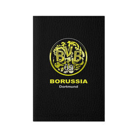 Обложка для паспорта матовая кожа с принтом Borussia Dortmund в Новосибирске, натуральная матовая кожа | размер 19,3 х 13,7 см; прозрачные пластиковые крепления | боруссия | дортмунд