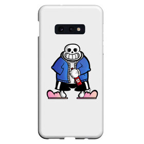 Чехол для Samsung S10E с принтом Undertale в Новосибирске, Силикон | Область печати: задняя сторона чехла, без боковых панелей | napstablook | sans | undertale