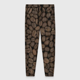 Женские брюки 3D с принтом Кофейные зёрна в Новосибирске, полиэстер 100% | прямой крой, два кармана без застежек по бокам, с мягкой трикотажной резинкой на поясе и по низу штанин. В поясе для дополнительного комфорта — широкие завязки | coffee | coffee grains | grains | кофе | кофейные зёрна