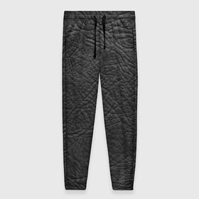 Женские брюки 3D с принтом Black leather в Новосибирске, полиэстер 100% | прямой крой, два кармана без застежек по бокам, с мягкой трикотажной резинкой на поясе и по низу штанин. В поясе для дополнительного комфорта — широкие завязки | 