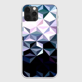 Чехол для iPhone 12 Pro Max с принтом Lowpoly Pattern в Новосибирске, Силикон |  | Тематика изображения на принте: polygon | абстракция | серый