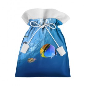 Подарочный 3D мешок с принтом Море в Новосибирске, 100% полиэстер | Размер: 29*39 см | вода | волна | море | океан | подводный мир | рыба | солнце