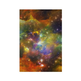 Обложка для паспорта матовая кожа с принтом Звёздный мир в Новосибирске, натуральная матовая кожа | размер 19,3 х 13,7 см; прозрачные пластиковые крепления | Тематика изображения на принте: вселенная | галактика | звёзды | космическое пространство | космос | созвездие