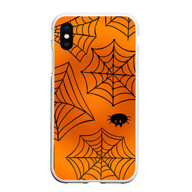 Чехол для iPhone XS Max матовый с принтом Halloween в Новосибирске, Силикон | Область печати: задняя сторона чехла, без боковых панелей | cat | dark | halloween | вамп | вампир | ведьма | готика | кот | кошка | магия | ночь | тыква | хэллоуин