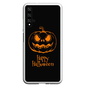 Чехол для Honor 20 с принтом Halloween в Новосибирске, Силикон | Область печати: задняя сторона чехла, без боковых панелей | cat | dark | halloween | вамп | вампир | ведьма | готика | кот | кошка | магия | ночь | тыква | хэллоуин