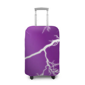 Чехол для чемодана 3D с принтом cs:go - Lightning strike в Новосибирске, 86% полиэфир, 14% спандекс | двустороннее нанесение принта, прорези для ручек и колес | cs | csgo | lightning strike | го | кс | удар молнии