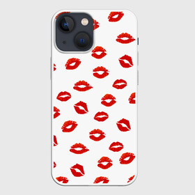Чехол для iPhone 13 mini с принтом Поцелуйчики в Новосибирске,  |  | background | bride | corporate | groom | kiss | lips | wedding | губы | жених | корпоративный | любимая | любимый | любовь | невеста | поцелуй | свадьба | страсть | фон