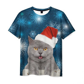 Мужская футболка 3D с принтом Праздничная пара 2 в Новосибирске, 100% полиэфир | прямой крой, круглый вырез горловины, длина до линии бедер | кот | котики | любовь | парные | праздники | собаки